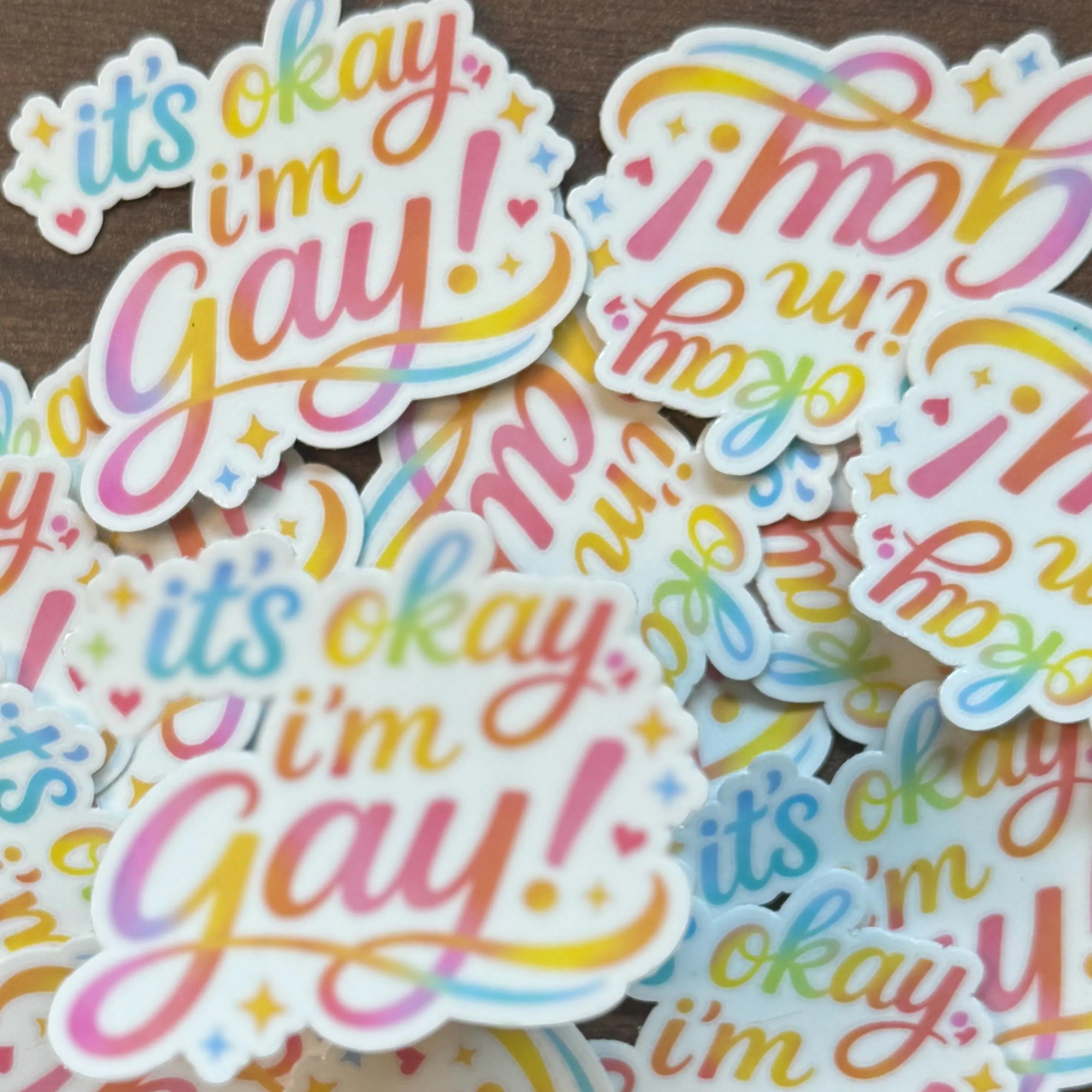 It’s Okay, I’m Gay | LGBTQ Pride Sticker & Transfer Decal