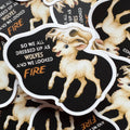 Lamb in Wolf Skull Sticker | Soft Rebellion Vinyl Decal