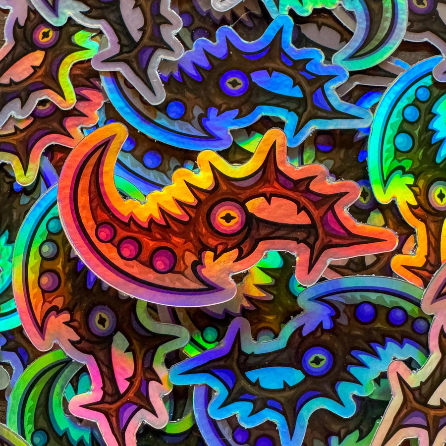 Xal’atath Inspired Holographic Sticker | WoW Void Blade Decal
