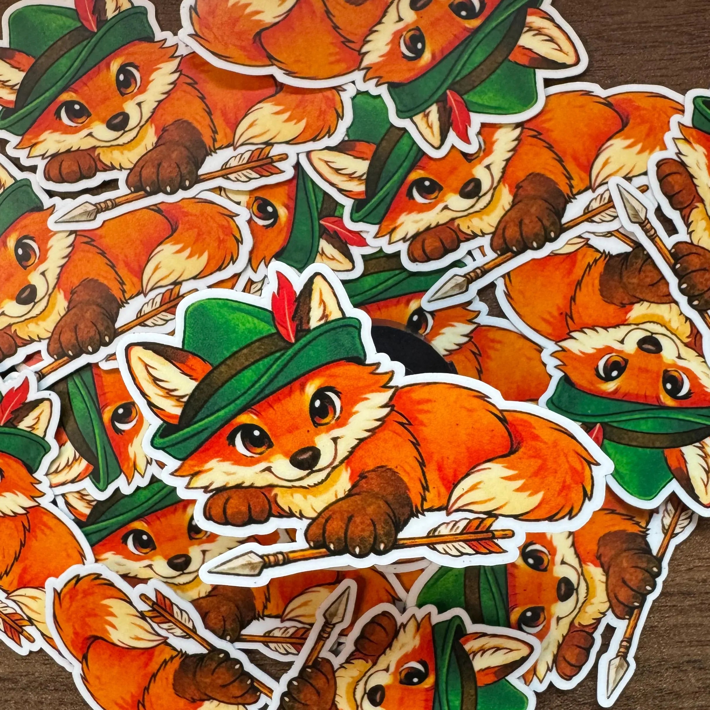 Robin Hood Fox | Woodland Rebel Sticker