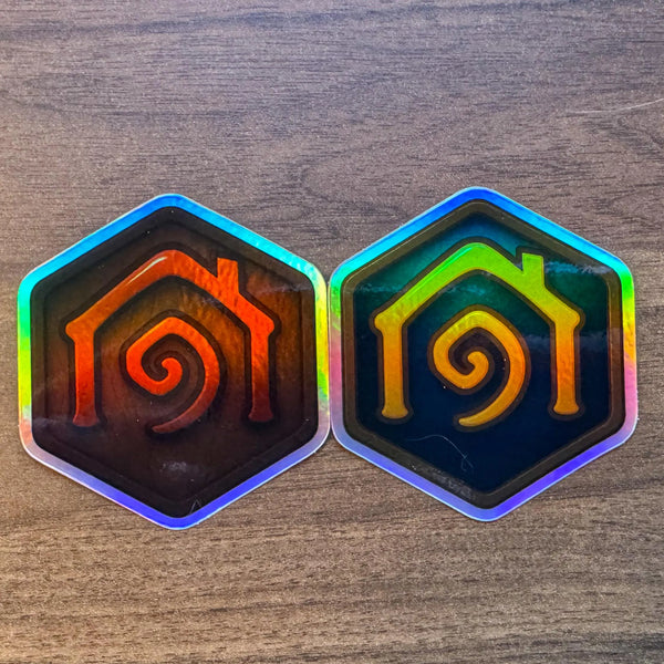 Holographic Hearthstone Sticker (Player Housing Version)