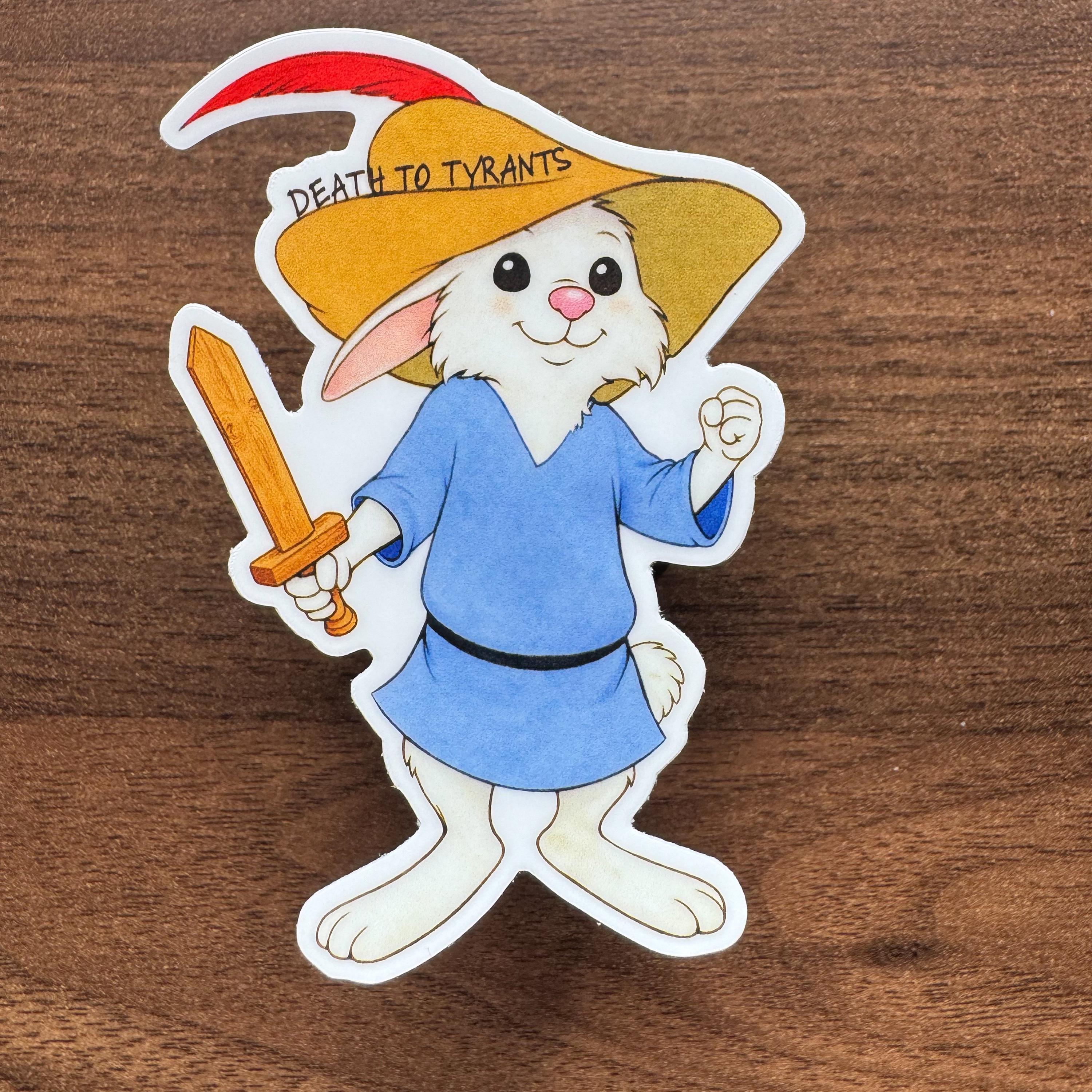 Robin Hood Inspired Vinyl Sticker • Weatherproof Folk Protest Art • Subtle Anti-Tyranny