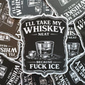 Fuck ICE Whiskey Sticker | Political Protest Decal