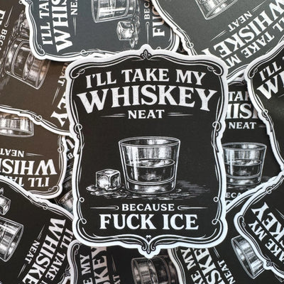 Fuck ICE Whiskey Sticker | Political Protest Decal