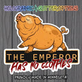 The Emperor Has No Clothes Pig Sticker | Anti Trump Political Humor