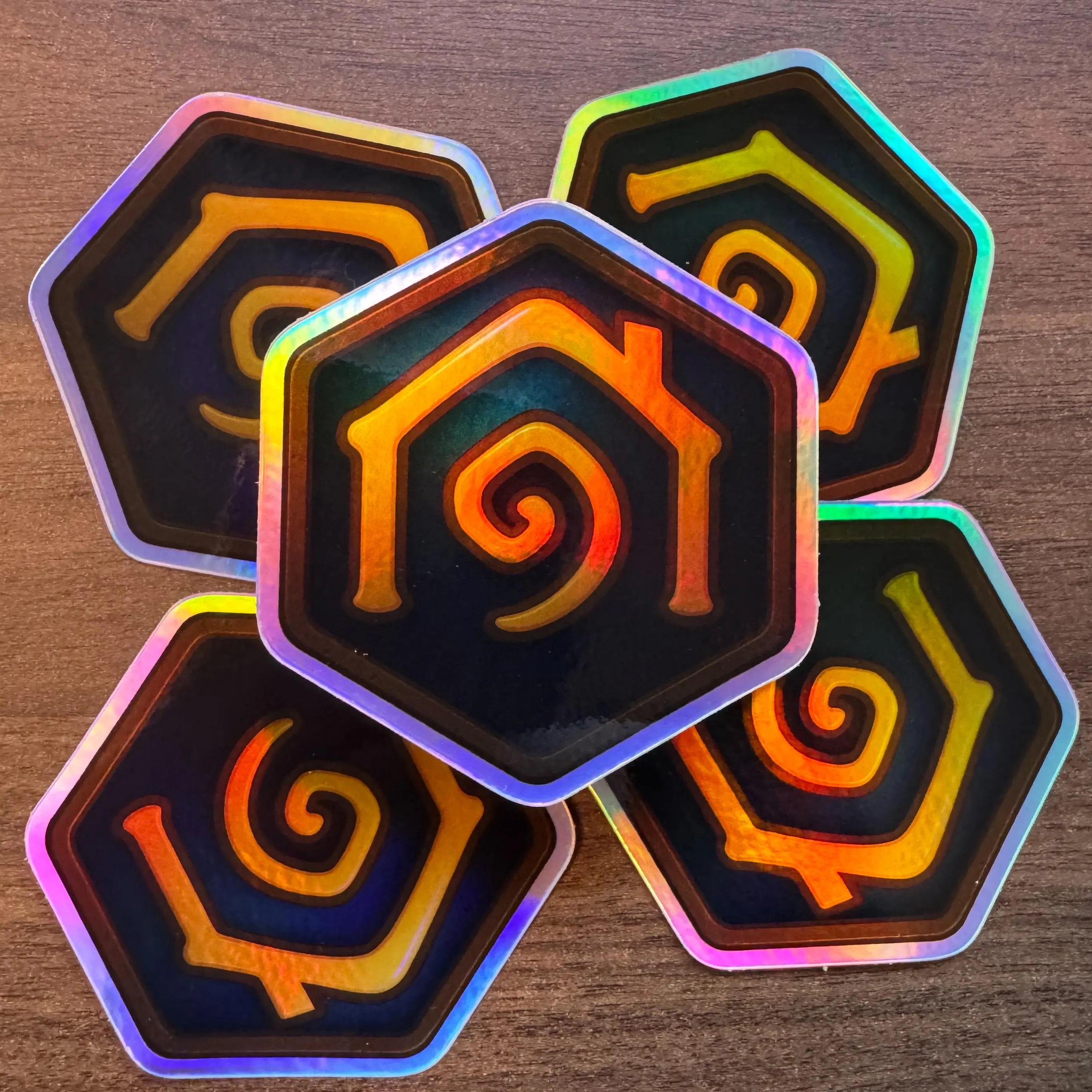 Holographic Hearthstone Sticker (Player Housing Version)