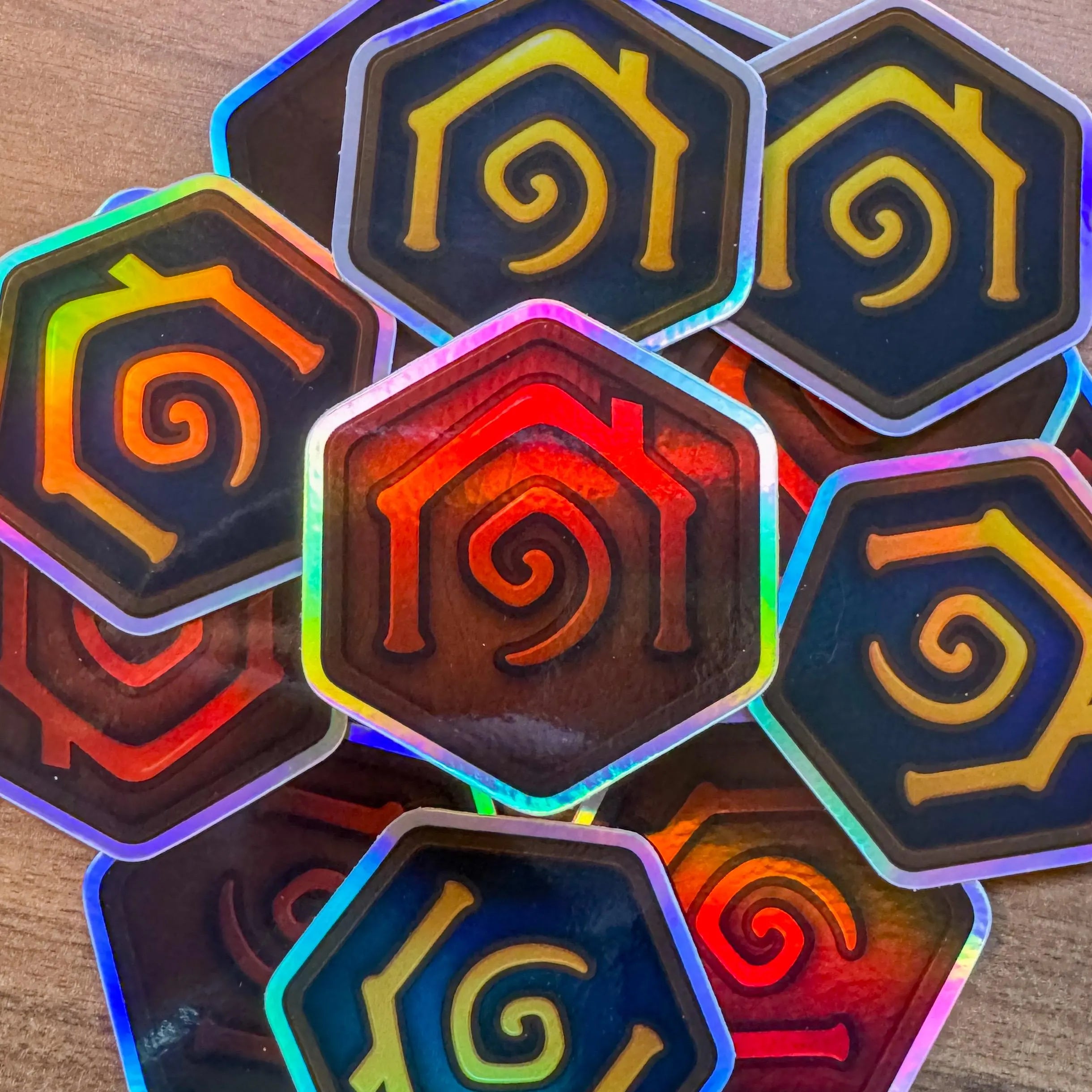 Holographic Hearthstone Sticker (Player Housing Version)