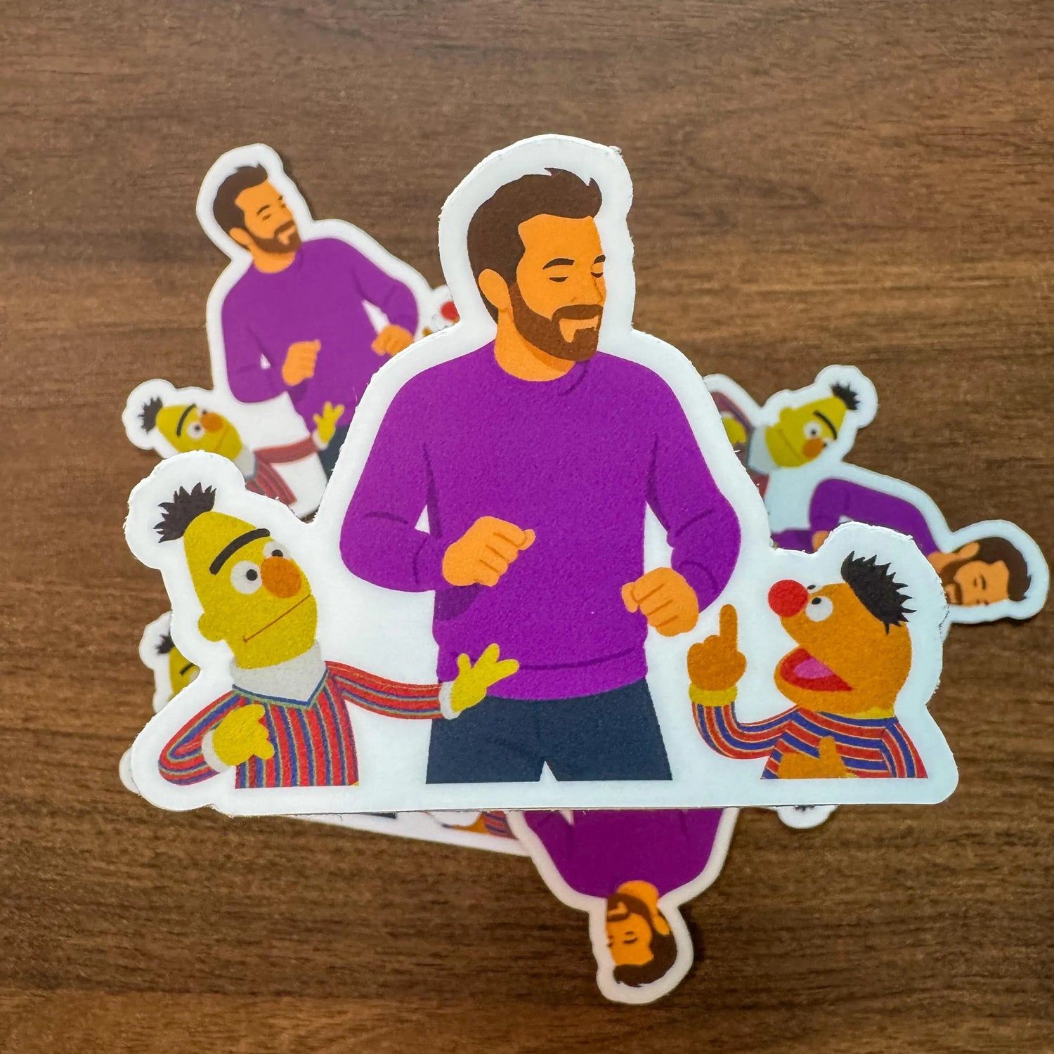 Jonathan Bailey Sticker – Bert & Ernie, Musical Theater Fan Art