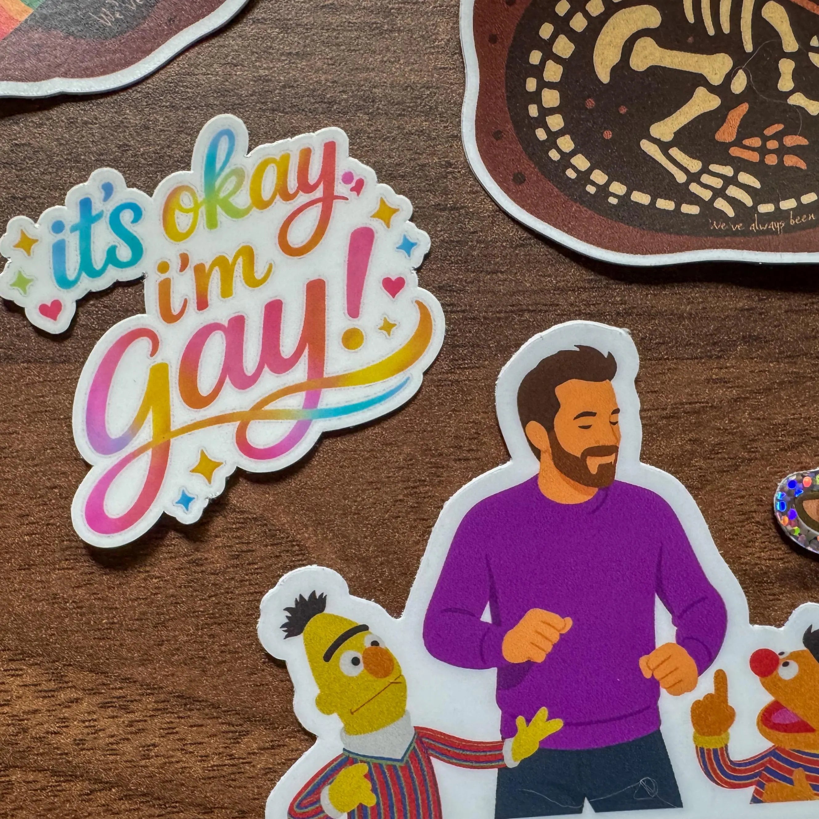 Jonathan Bailey Sticker – Bert & Ernie, Musical Theater Fan Art