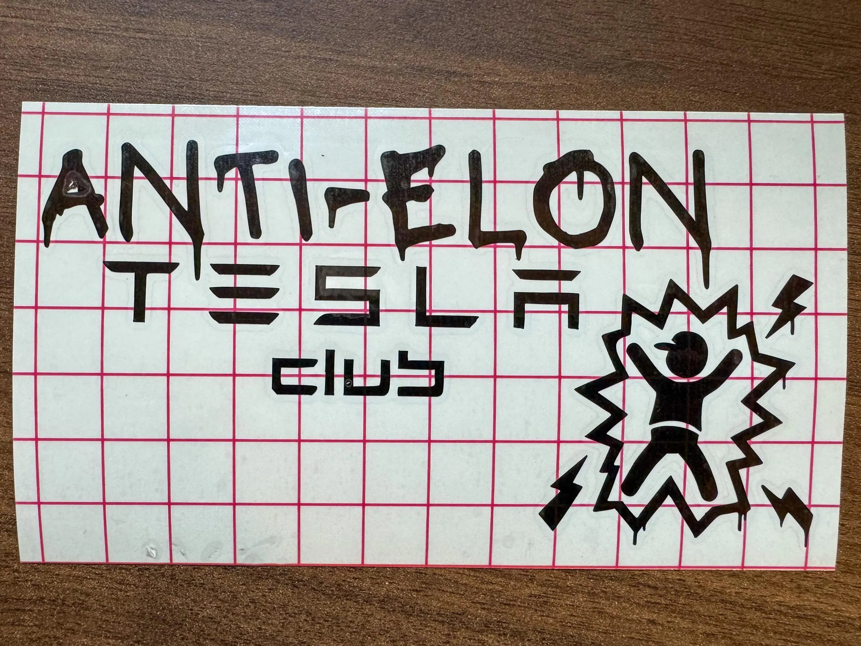 Anti‑Elon EV Decal — Funny Electric Car Sticker