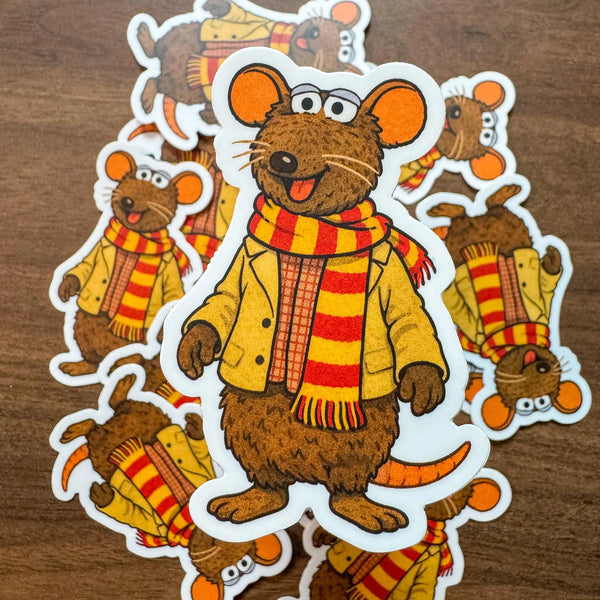 Rizzo the Rat Vinyl Sticker Muppet Inspired Urban Rodent Art