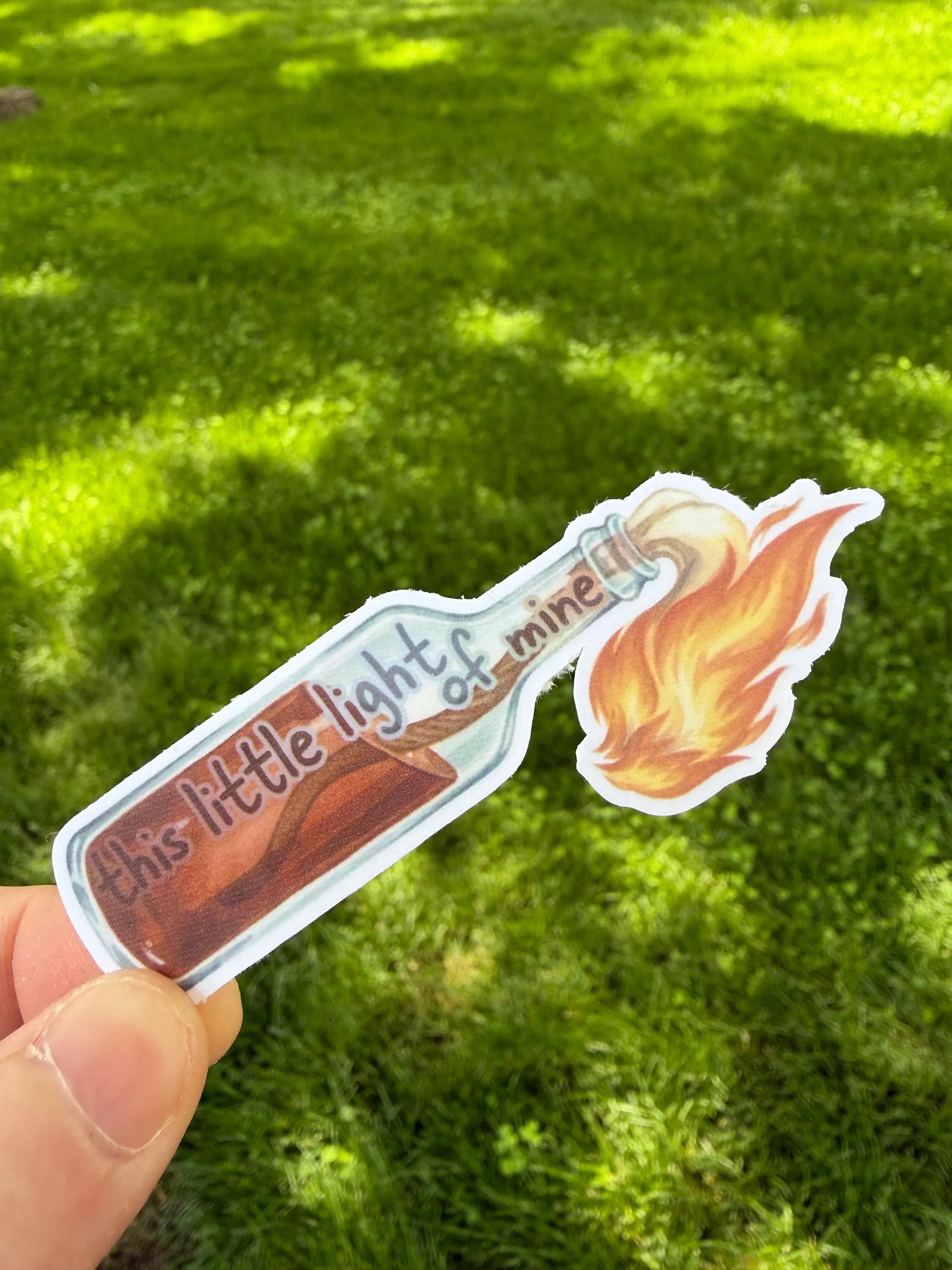 This Little Light of Mine Molotov Sticker | Anarchist Vinyl Decal | Weatherproof Laptop Sticker | Leftist Protest Gift