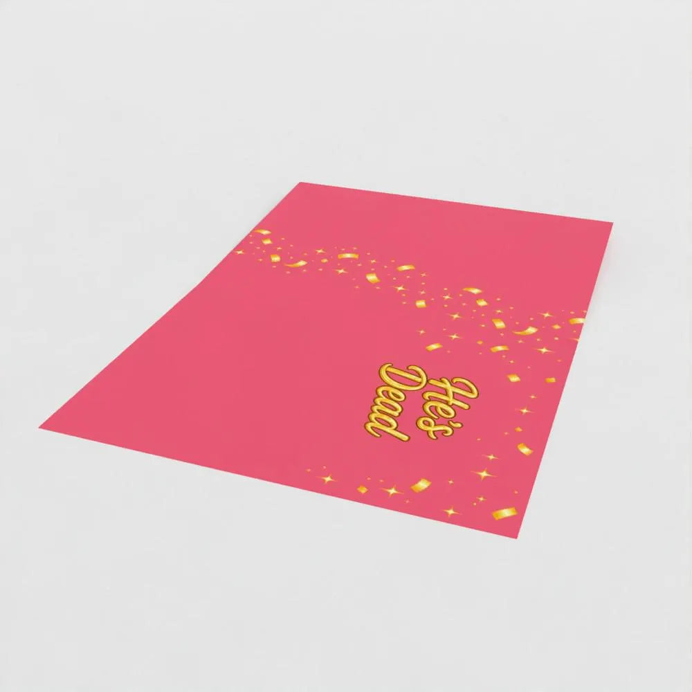 Dark Humor Celebration Card | Villain Era, Finally Free, Good News