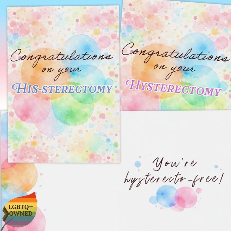 Congratulations on Your HIS‑terectomy Card – Trans Affirming Hysterectomy Card – Gender‑Affirming Surgery Gift