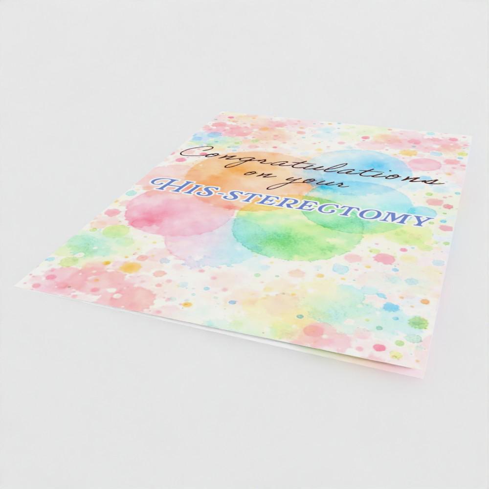 Congratulations on Your HIS‑terectomy Card – Trans Affirming Hysterectomy Card – Gender‑Affirming Surgery Gift