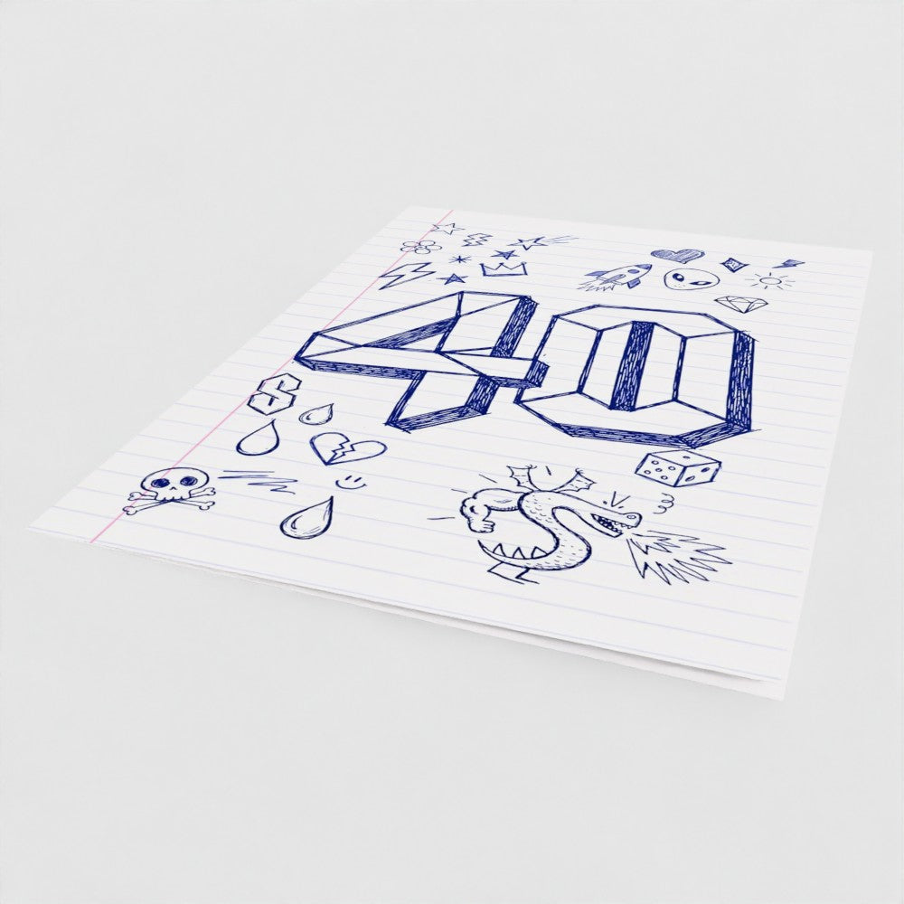 Millennial 40th Birthday Card – "You Didn't Die of Dysentery" | Funny 90s Nostalgia Birthday Card